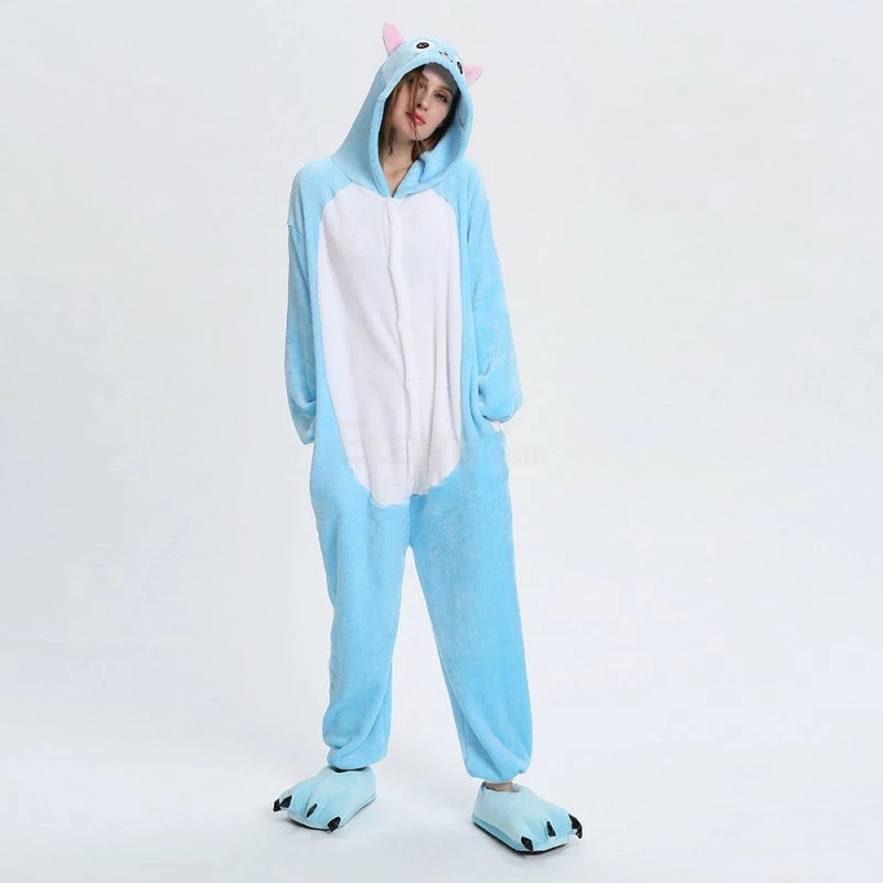 Etaya Blue Cat Kigurumi Animal Onesie Pajama Costumes For Adult - Image 13