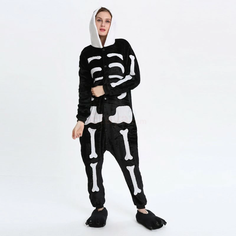 Etaya Skeleton Kigurumi Animal Onesie Pajama Costumes For Adult - Image 7