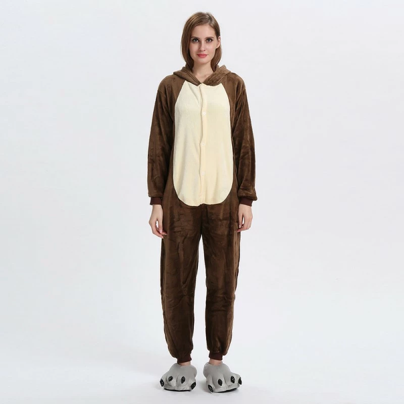 Etaya Chipmunk Kigurumi Animal Onesie Pajama Costumes For Adult - Image 2
