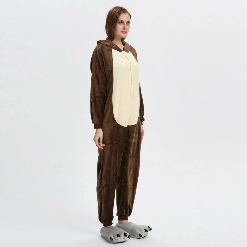 Etaya Chipmunk Kigurumi Animal Onesie Pajama Costumes For Adult - Image 4