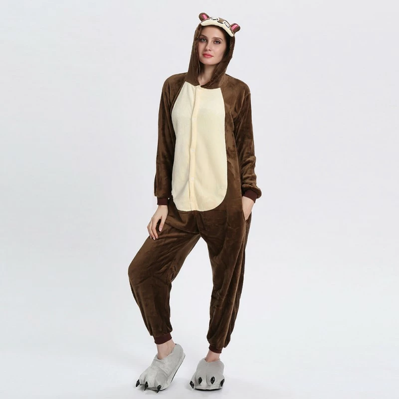 Etaya Chipmunk Kigurumi Animal Onesie Pajama Costumes For Adult - Image 12