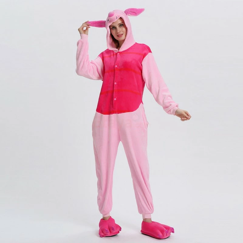 Etaya Piglet Kigurumi Animal Onesie Pajama Costumes For Adult - Image 6