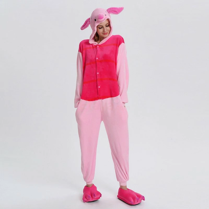 Etaya Piglet Kigurumi Animal Onesie Pajama Costumes For Adult - Image 7