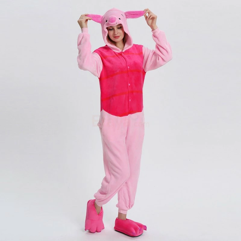 Etaya Piglet Kigurumi Animal Onesie Pajama Costumes For Adult - Image 10