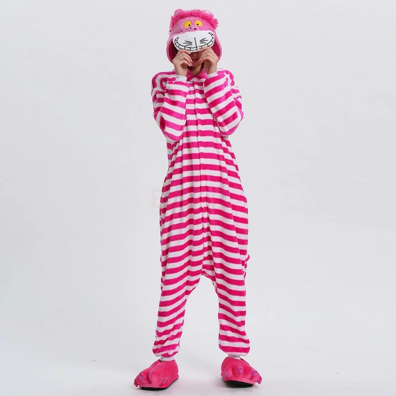 Etaya Cheshire Cat Kigurumi Animal Onesie Pajama Costumes For Adult - Image 6