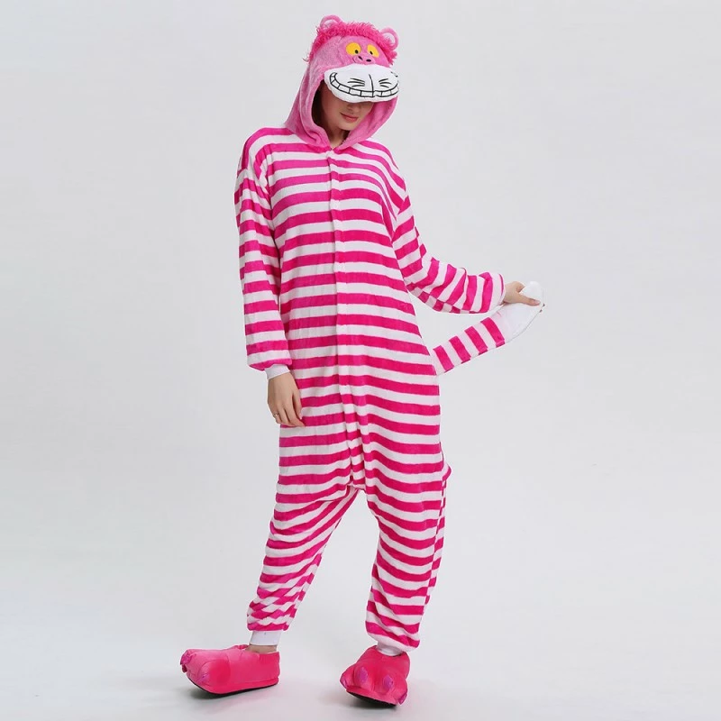 Etaya Cheshire Cat Kigurumi Animal Onesie Pajama Costumes For Adult - Image 9