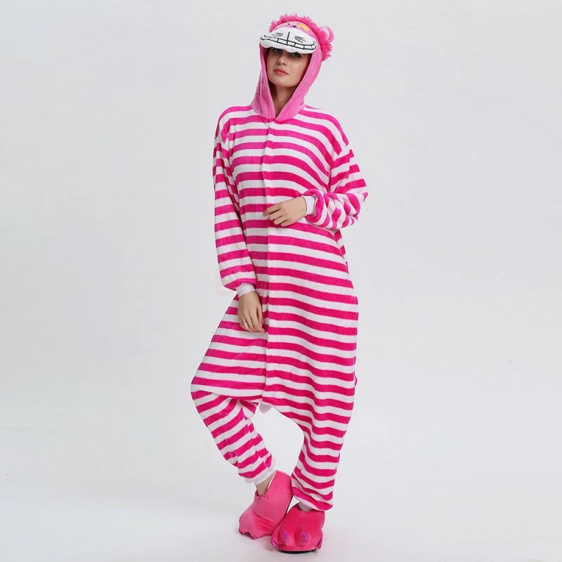 Etaya Cheshire Cat Kigurumi Animal Onesie Pajama Costumes For Adult - Image 10