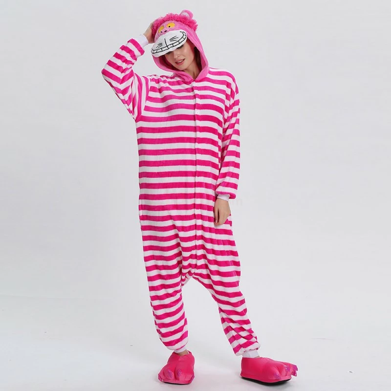 Etaya Cheshire Cat Kigurumi Animal Onesie Pajama Costumes For Adult - Image 12