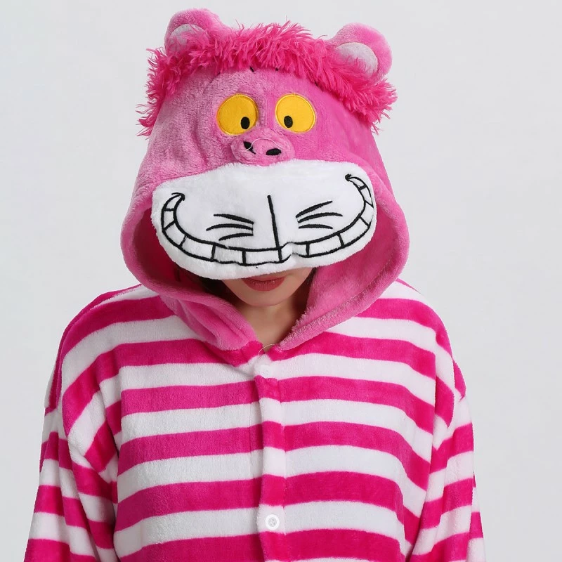 Etaya Cheshire Cat Kigurumi Animal Onesie Pajama Costumes For Adult - Image 13