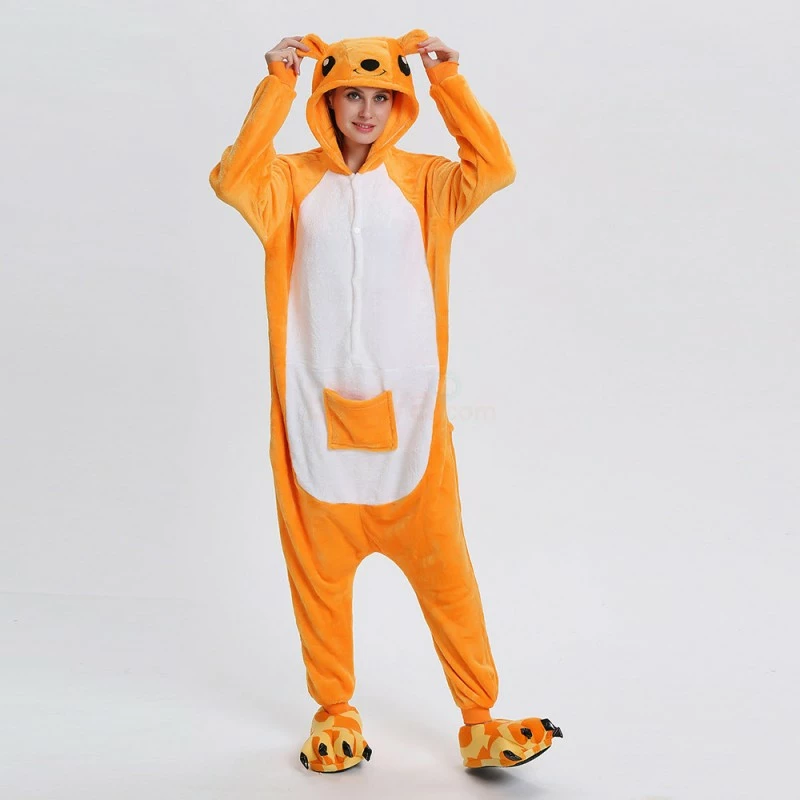 Etaya Kangaroo Kigurumi Animal Onesie Pajama Costumes For Adult - Image 6