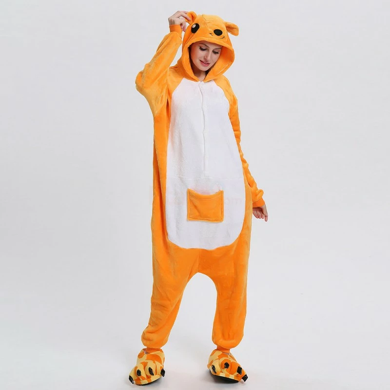 Etaya Kangaroo Kigurumi Animal Onesie Pajama Costumes For Adult - Image 7
