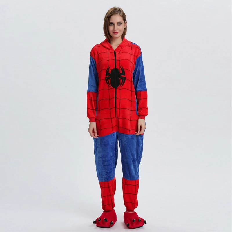 Etaya Spiderman Kigurumi Onesies Pajamas Animal Onesies For Adult - Image 2