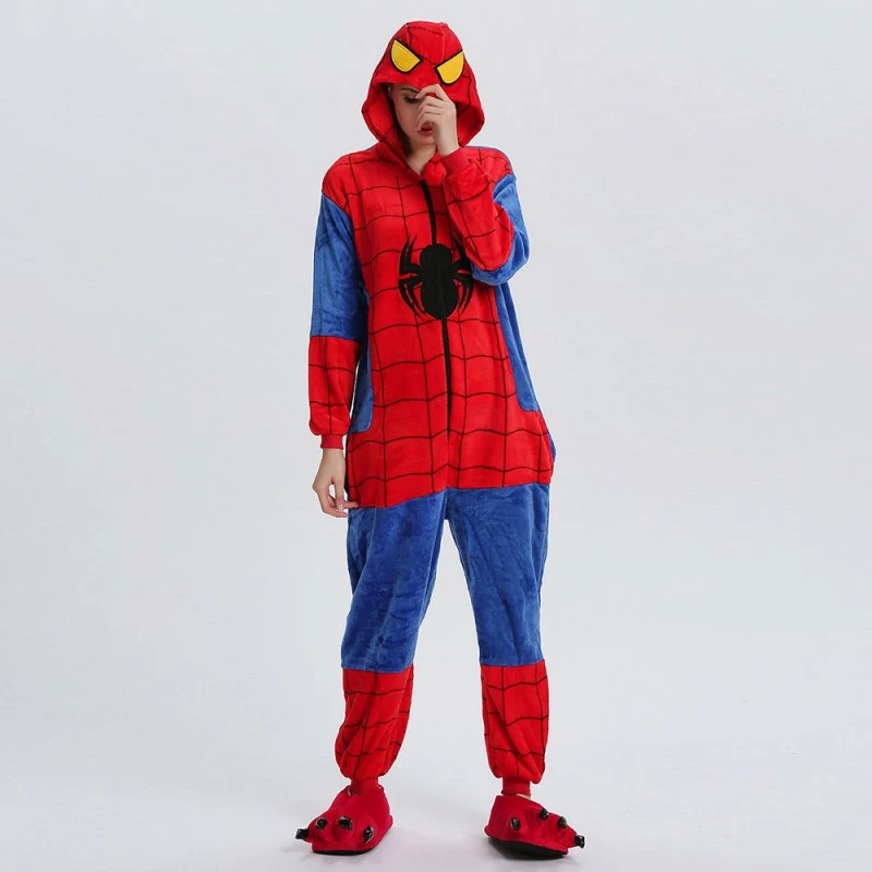 Etaya Spiderman Kigurumi Onesies Pajamas Animal Onesies For Adult - Image 6