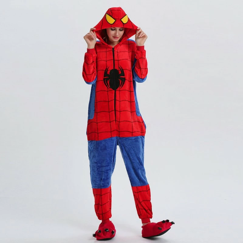 Etaya Spiderman Kigurumi Onesies Pajamas Animal Onesies For Adult - Image 7
