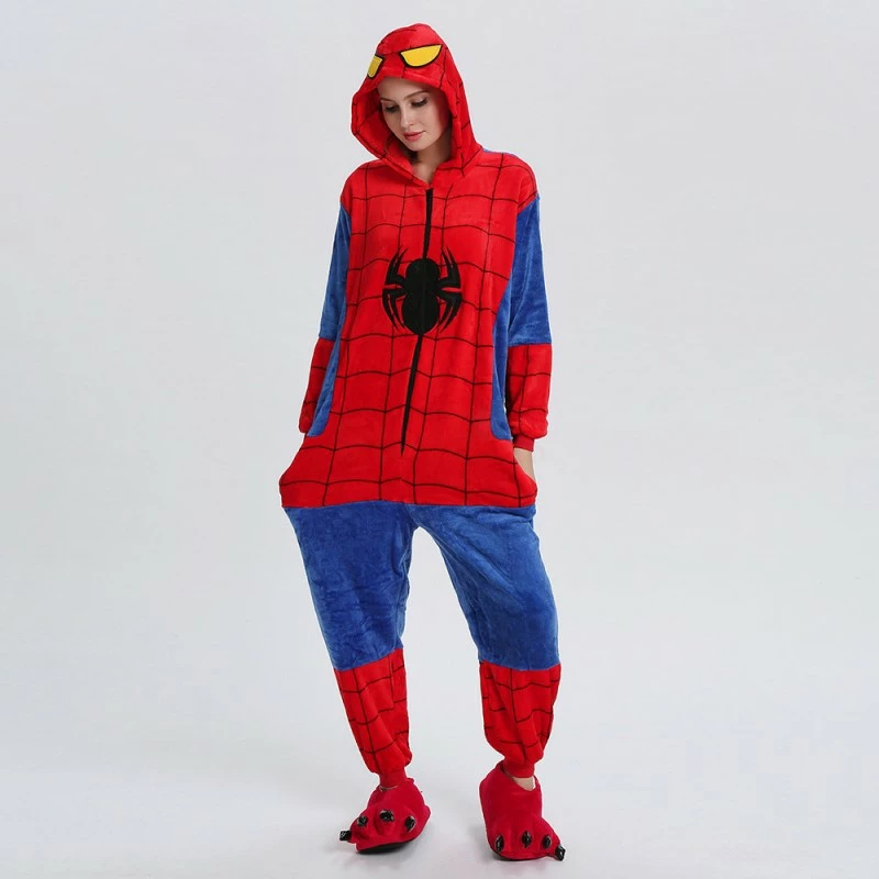 Etaya Spiderman Kigurumi Onesies Pajamas Animal Onesies For Adult - Image 8