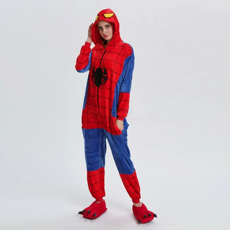 Etaya Spiderman Kigurumi Onesies Pajamas Animal Onesies For Adult - Image 9