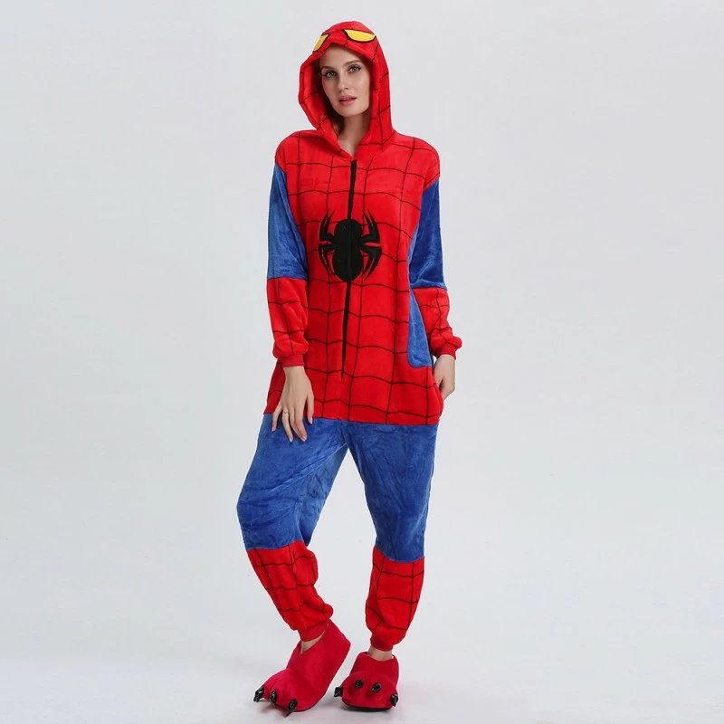 Etaya Spiderman Kigurumi Onesies Pajamas Animal Onesies For Adult - Image 10