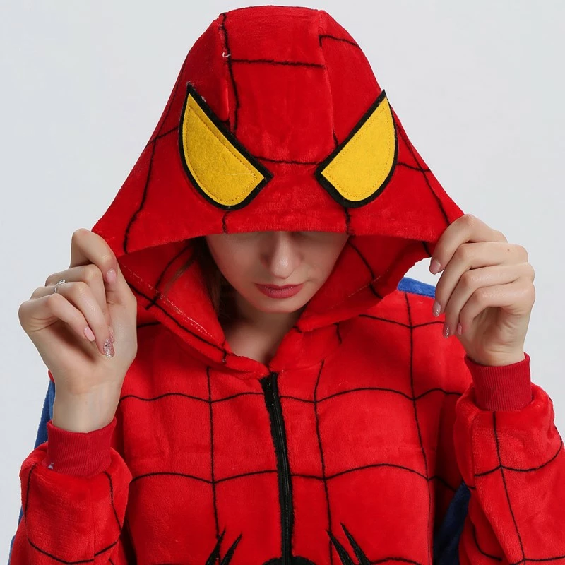Etaya Spiderman Kigurumi Onesies Pajamas Animal Onesies For Adult - Image 13