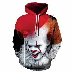 Etaya Pennywise Hoodie It Chapter Two Halloween Long Sleeve Hoodies