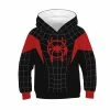 Etaya Kids Spiderman Miles Morales Hoodie Spider-Man Into The Spider-Verse Sweatshirt