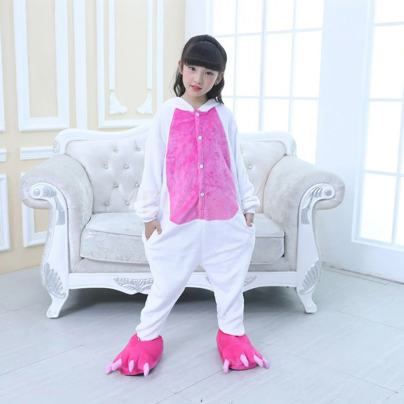 Etaya Kids Onesies Unicorn Rose Red Kigurumi Animal Pajamas Costumes - Image 2