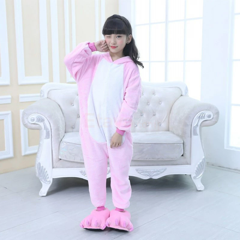 Etaya Kids Pajamas Pink Unicorn Onesies Pajamas Animal Onesies - Image 6