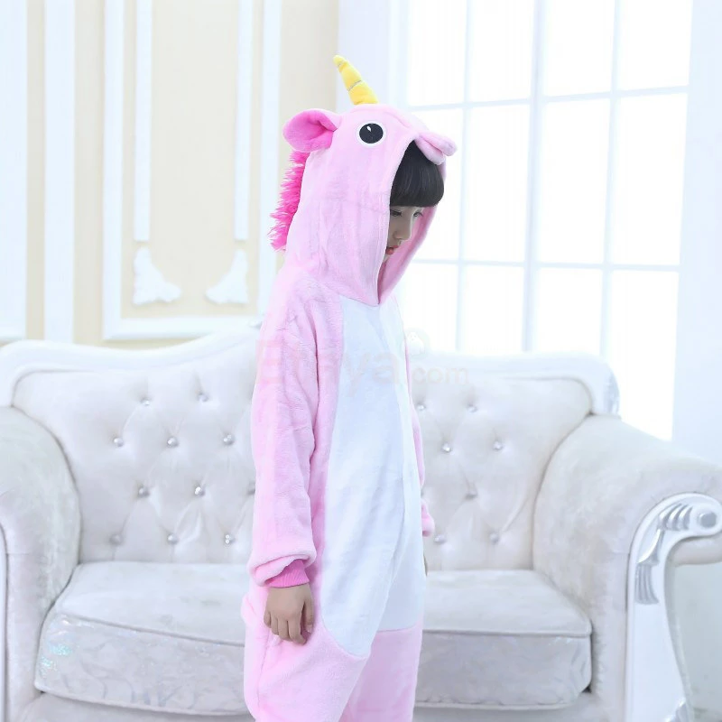 Etaya Kids Pajamas Pink Unicorn Onesies Pajamas Animal Onesies - Image 9