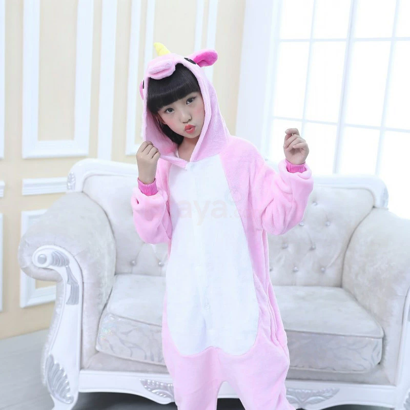 Etaya Kids Pajamas Pink Unicorn Onesies Pajamas Animal Onesies - Image 12