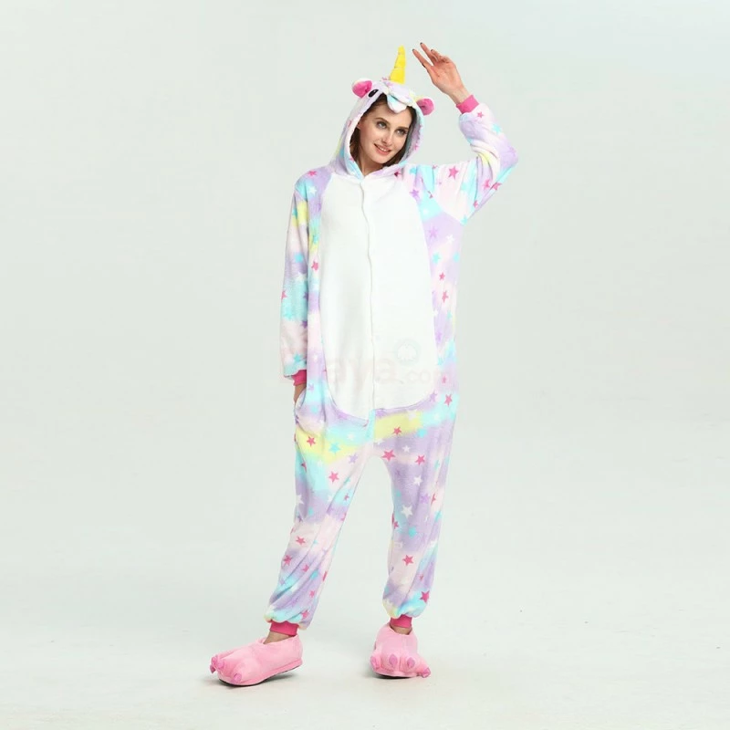 Etaya Stars Unicorn Kigurumi Onesies Pajamas Animal Onesies For Adult - Image 9