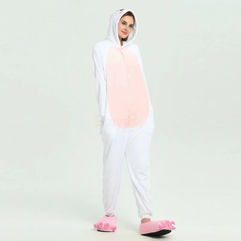 Etaya Pink Rabbit Kigurumi Onesies Pajamas Animal Onesies For Adult - Image 6