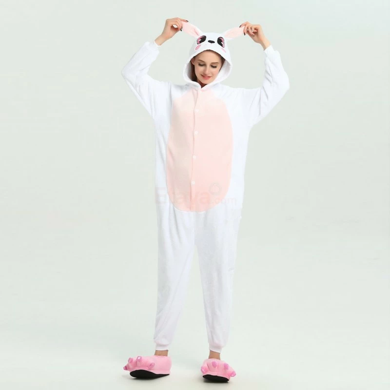 Etaya Pink Rabbit Kigurumi Onesies Pajamas Animal Onesies For Adult - Image 8