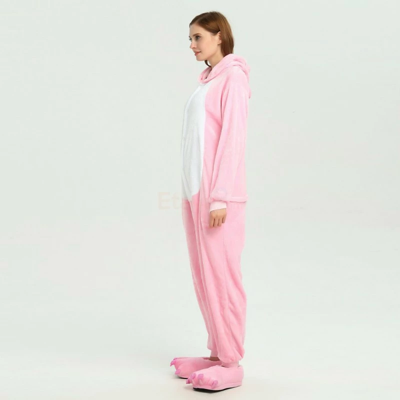 Etaya Pink Pig Kigurumi Animal Onesie Pajama Costumes For Adult - Image 3