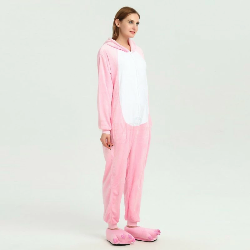 Etaya Pink Pig Kigurumi Animal Onesie Pajama Costumes For Adult - Image 4