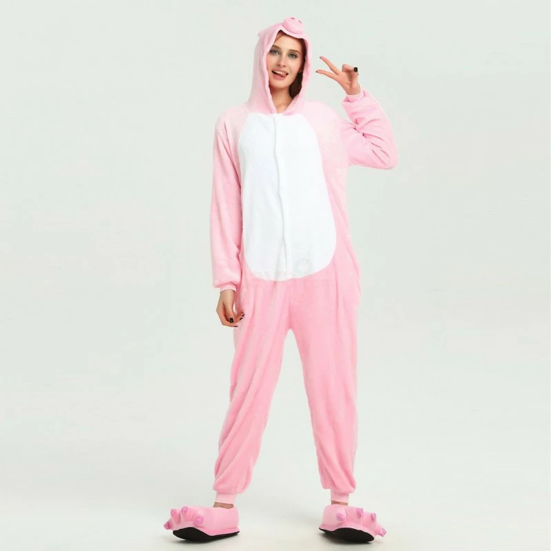 Etaya Pink Pig Kigurumi Animal Onesie Pajama Costumes For Adult - Image 8