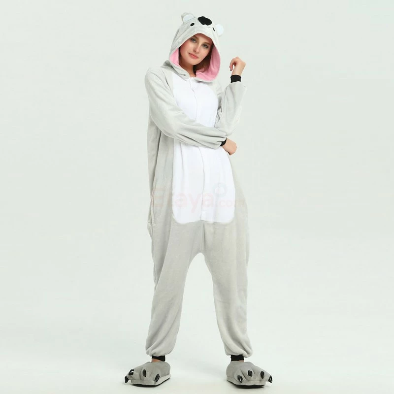 Etaya Black Koala Kigurumi Animal Onesie Pajama Costumes For Adult - Image 9