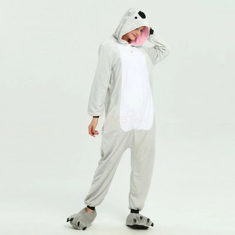 Etaya Black Koala Kigurumi Animal Onesie Pajama Costumes For Adult - Image 10