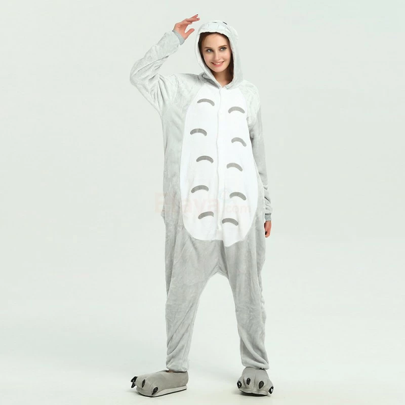 Etaya Totoro Kigurumi Animal Onesie Pajama Costumes For Adult - Image 9