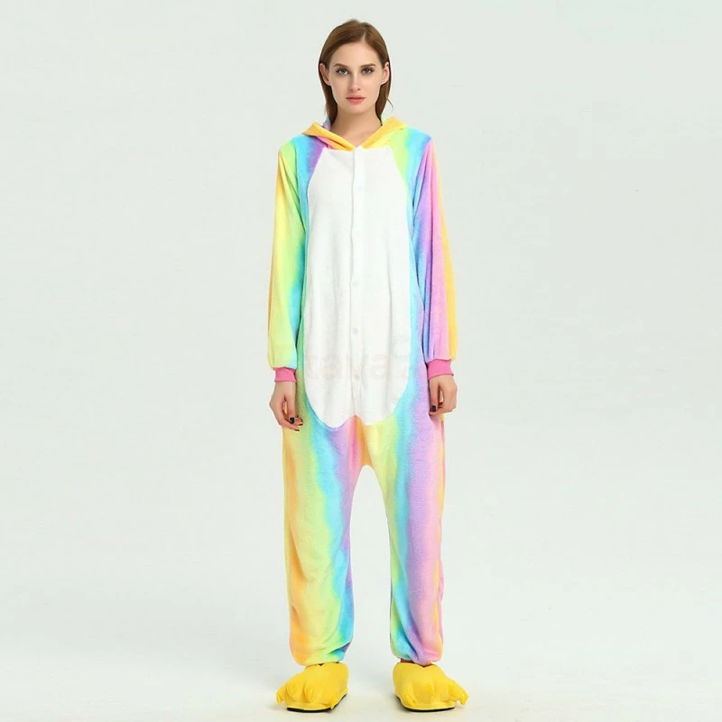 Etaya Colorful Unicorn Kigurumi Onesies Pajamas Animal Onesies For Adult - Image 2