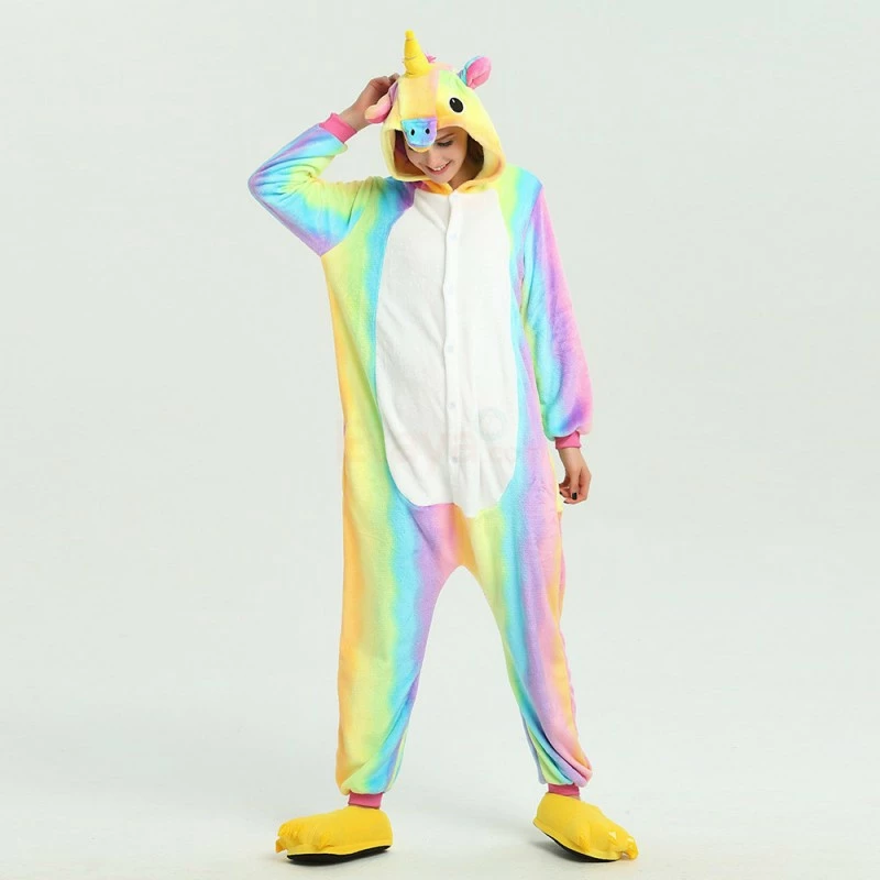Etaya Colorful Unicorn Kigurumi Onesies Pajamas Animal Onesies For Adult - Image 8