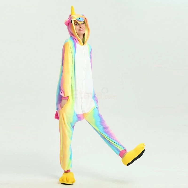 Etaya Colorful Unicorn Kigurumi Onesies Pajamas Animal Onesies For Adult - Image 12