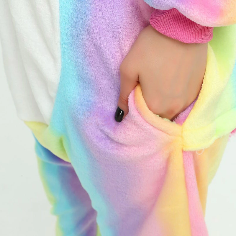 Etaya Colorful Unicorn Kigurumi Onesies Pajamas Animal Onesies For Adult - Image 14