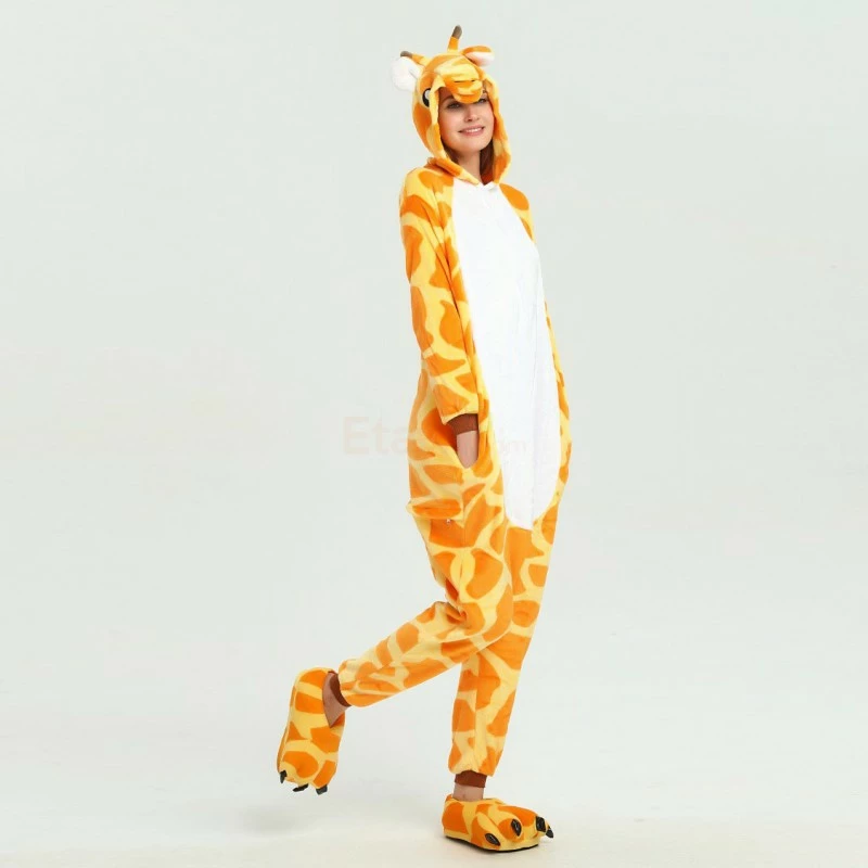 Etaya Giraffe Kigurumi Onesies Pajamas Animal Onesies For Adult - Image 8