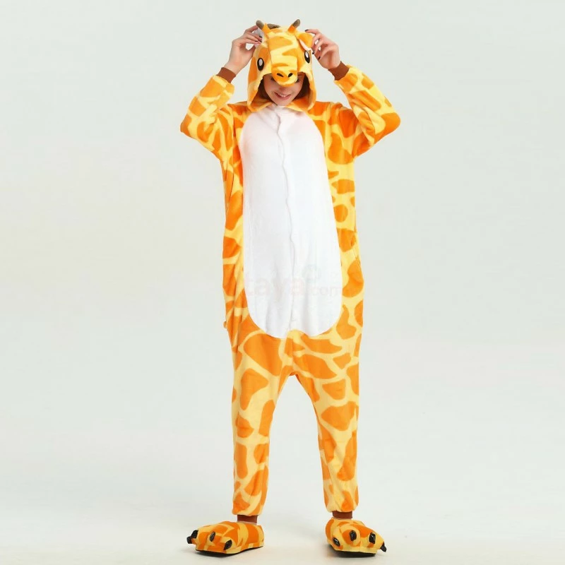 Etaya Giraffe Kigurumi Onesies Pajamas Animal Onesies For Adult - Image 10