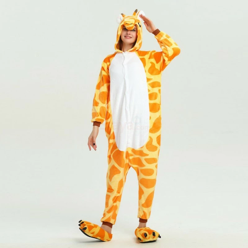 Etaya Giraffe Kigurumi Onesies Pajamas Animal Onesies For Adult - Image 12