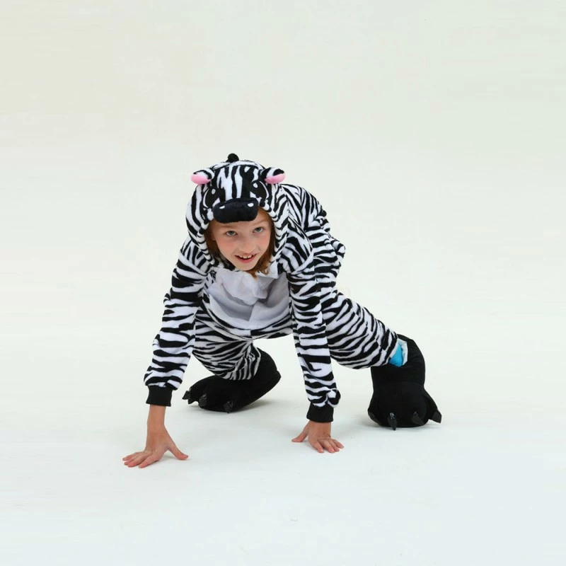 Etaya Zebra Kids Onesies Kigurumi Onesies Pajamas Animal Costume - Image 4