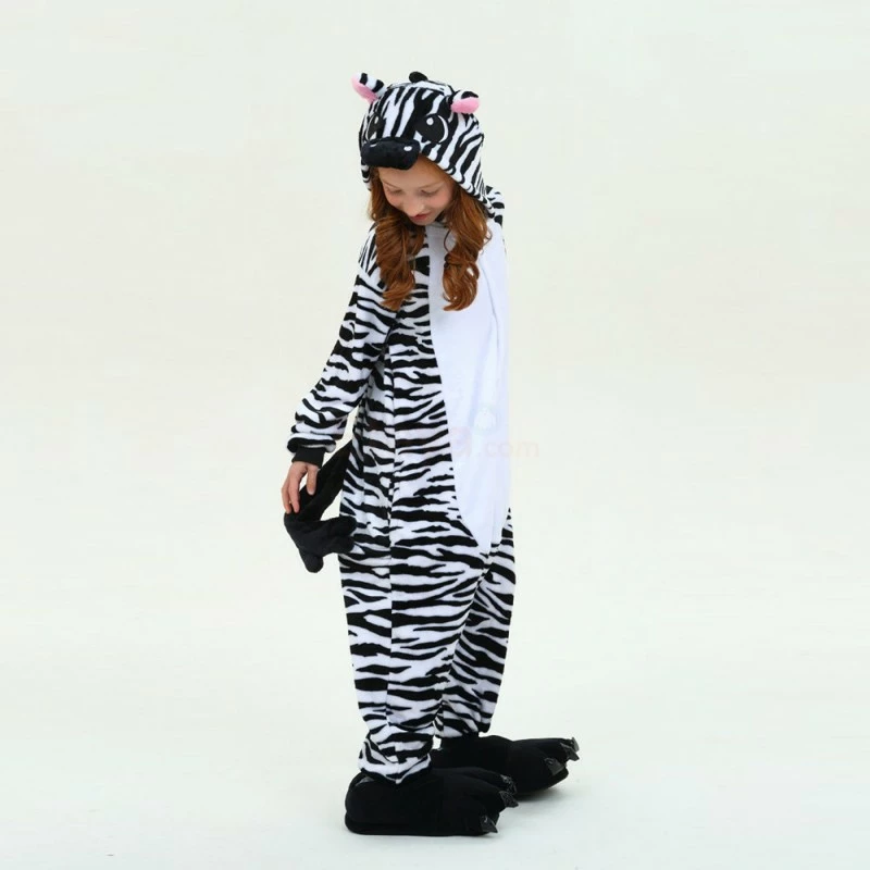 Etaya Zebra Kids Onesies Kigurumi Onesies Pajamas Animal Costume - Image 7