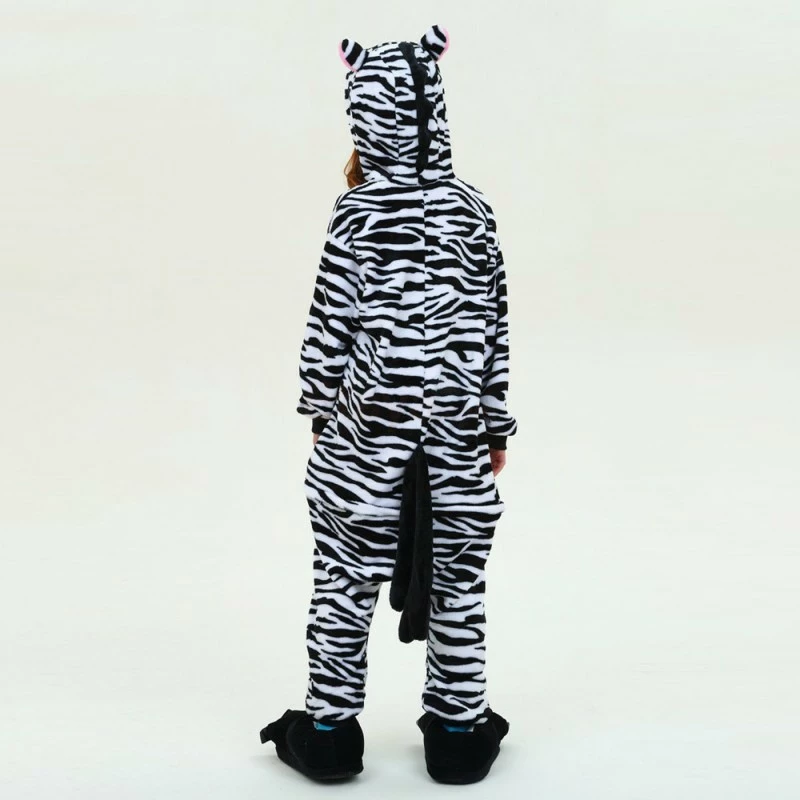 Etaya Zebra Kids Onesies Kigurumi Onesies Pajamas Animal Costume - Image 11