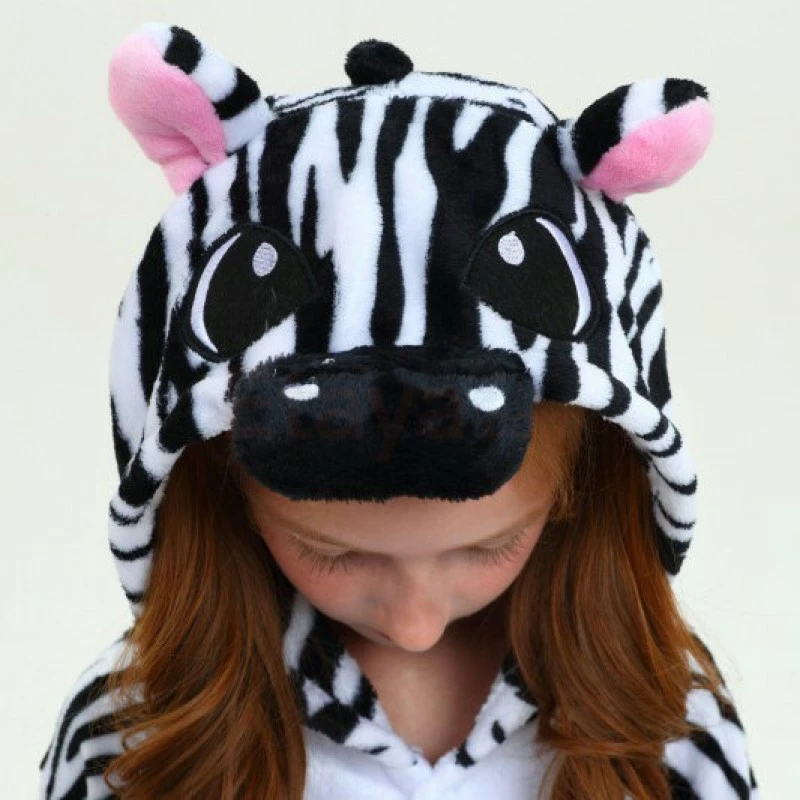 Etaya Zebra Kids Onesies Kigurumi Onesies Pajamas Animal Costume - Image 13