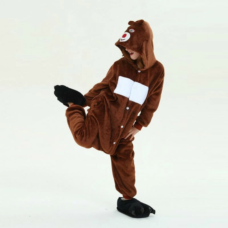 Etaya Kids Boonie Bears Kigurumi Animal Onesies Pajamas - Image 5