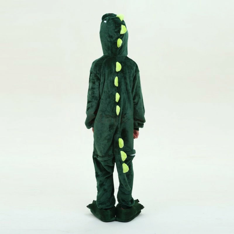 Etaya Kids Green Dinosaur Kigurumi Animal Onesies Pajamas - Image 13